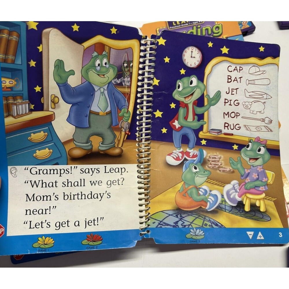 LeapFrog LeapPad Leap one Books & Cartridge Learning Tad Thomas Nemo Bob 6 - Picture 14 of 14